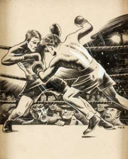 Fred Guardineer Pep Morgan Original Art (DC Comics, c. 1938-39). If a resemblance to Joe Shuster’s Superman style - | Heritage