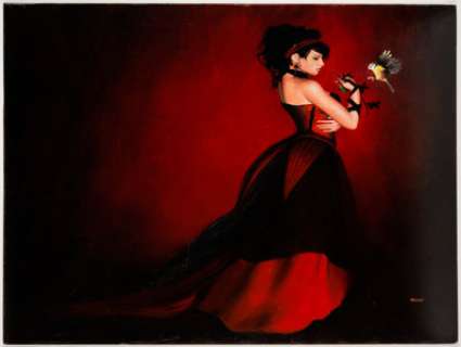 Ron Lesser "Timeless Beauty" Painting Original Art (c. 2000s). A well-named piece rendered in oil on - | Heritage