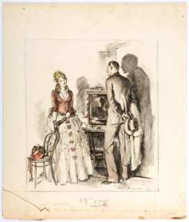 Henry Patrick Raleigh The Saturday Evening Post Illustration Original Art (Curtis Publ., 1920s). "She stood - | Heritage