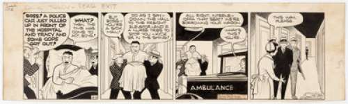 Chester Gould Dick Tracy Daily Comic Strip Original Art dated 6-26-35 (Chicago Tribune, 1935). This early Dick - | Heritage