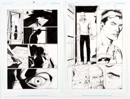 Gary Frank and Jonathan Sibal Batman: Earth One #[1] Story Page Original Art Group of 2 (DC, 2012). Two pages from - | Heritage