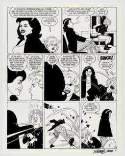 Jaime Hernandez Love and Rockets #41 Story Page 15 Original Art (Fantagrahics, 1993). Vicki Glory gets planted - | Heritage