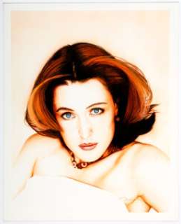 David Voigt Femme Fatales Vol. 6 #12 Cover Painting "Gillian Anderson" Original Art (Frederick S. Clarke, 1998). ... | Heritage