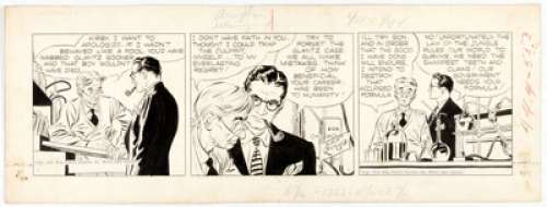 Alex Raymond Rip Kirby Daily Comic Strip Original Art dated 6-24-46 (King Features Syndicate, 1946).... | Heritage