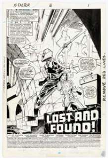 Marc Silvestri and Josef Rubenstein X-Factor #8 Story Page 1 Original Art (Marvel, 1986).... | Heritage