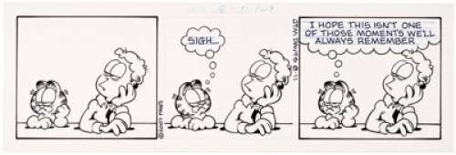 Jim Davis | Garfield Daily Comic Strip Original Art dated 8-11-07(PAWS/Universal Press Syndicate, 2007). | Heritage
