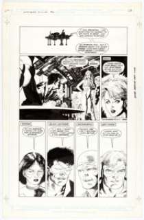 Kevin Nowlan - Outsiders Annual #1 Story Page 19 Original Art (DC, 1984).