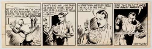 Phil Davis | Mandrake the Magician Daily Comic Strip Original Art dated 2-8-47 (King Features Syndicate, 1947). | Heritage