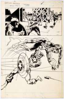 Frank Springer And Pablo Marcos Story | Captain America #241 Unused Page 15 Punisher Original Art (Marvel, 1980). | Heritage