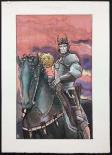 Nizzoli, Marco | Original illustration x Tarot "Cavaliere di Denari" | Catawiki