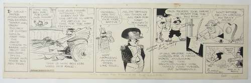 45: Rube Goldberg comic strip inscribed  They Lived Too | Hess Fine Auctions