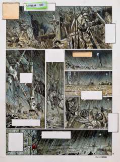 Lot 569 - Alexis Chabert/Rogon Leleux. Planche originale n°35 en couleur directe. Signée. TBE+....