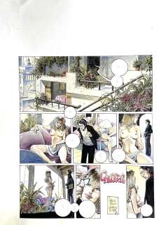 HORACIO ALTUNA - Original page for Slot Machine. Cm. 29x39. Signed. Mint. Code 128.