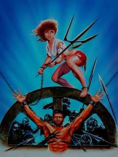 Dave Stevens - ‘The Perils of Gwendoline‘ Very Large Published Poster Painting (1984)