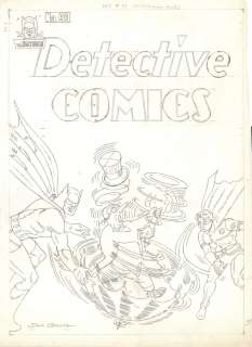 Dick Sprang - Detective Comics #99 Large Cover Recreation (Batman & Robin Defeating the Penguin with His Umbrella!)