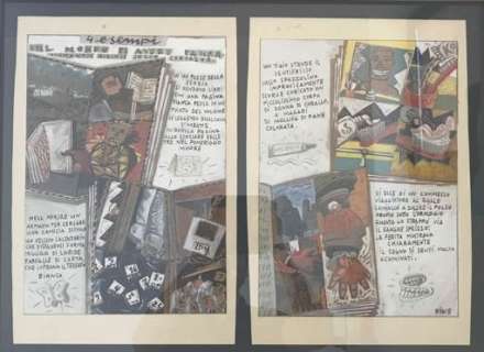 Aidinis, Diamantis | 2x original plates "4 esempi di cose che fanno paura" Frigidaire no. 72 (1983) | Catawiki