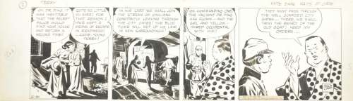 Milton CANIFF (1907-1988) "Terry and the pirates, Hate date waits at gate" Encre de [...] | Arthema Auction