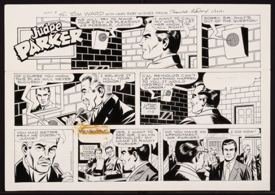 Original Art for the Judge Parker Comic Strip (11/5/00) by Harold LeDoux | eBay US (Buy It Now)