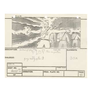 Printed Ark of the Covenant VFX Storyboard with George Lucas’ Handwritten Annotations / INDIANA JONES AND THE RAIDERS OF THE LOST ARK (1981) | Propstore