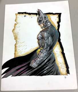 Batman, Nice mixed media piece by New England… | Superworld Comics