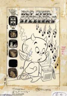 Warren Kremer - Original Cover Art for Hot Stuff Sizzlers #46 (Harvey, 1973). The art paper size is 9" x - | Heritage