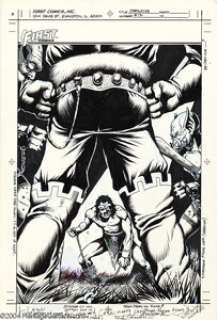 Tim Truman - Starslayer #17 Unused Cover Original Art (First Comics, 1984). Starslayer is forced to run a grisly - | Heritage