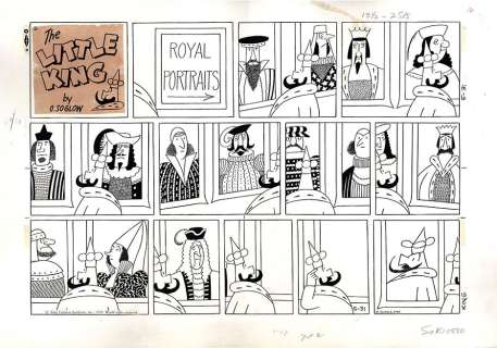 Otto Soglow | The Little King 5/31/70 Sunday | Graphic Collectibles