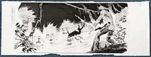 Original Art Double Spread Page By Vatche Mavlian | Moonstone  - The Phantom : Man-Eaters  - Pages 38 & 39  - (2006) | Catawiki