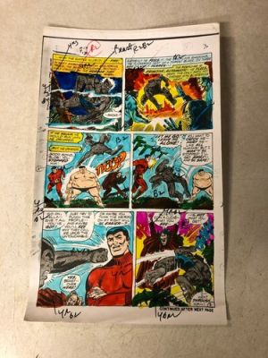 AMAZING ADVENTURES #13 comic ART color guide X-MEN 1972 BEAST BATTLE BLOB | eBay US (Buy It Now)