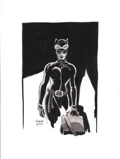 Tim Sale | Catwoman Commission - Signed - 2021 | Anthony’s Comic Book Art