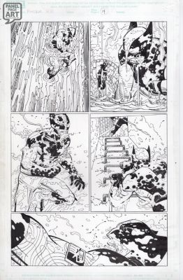 John Romita Jr | Punisher Dark Reign 1 Page 14 | Panel Page Art