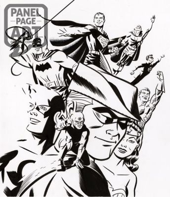 Michael Cho | Jla Silver Age Vol 3 Cover | Panel Page Art