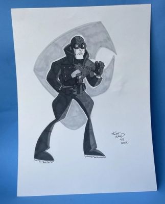 Lobster Johnson Original Art Sketch By Kurt Wood - From The World of Hellboy! | eBay US (Buy It Now)