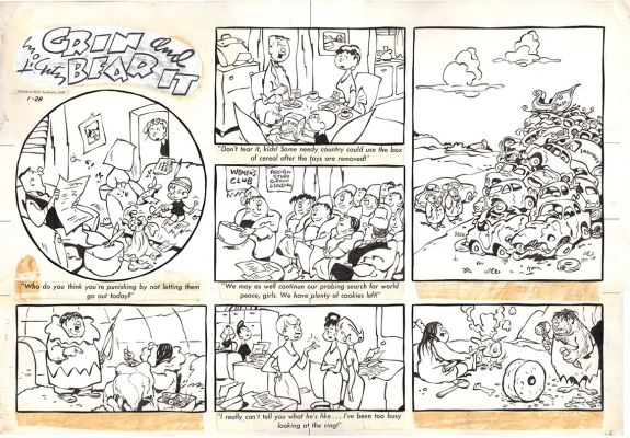 George Lichty | Grin And Bear It 1/28/68 Sunday | Graphic Collectibles