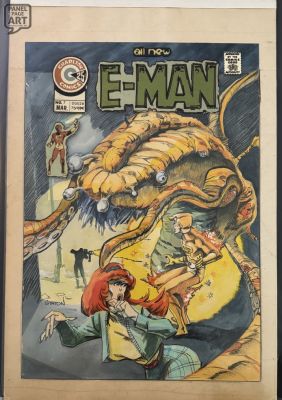 Joe Staton | E-Man 7 Cover | Panel Page Art