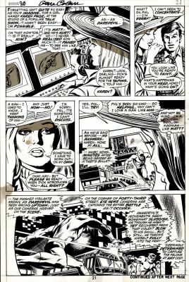 Gene Colan, Tom Palmer | Daredevil #80 P 21 (Karen Page Watches Daredevil Battle Throughout New York City on News Cameras!) 1971 | Romitaman
