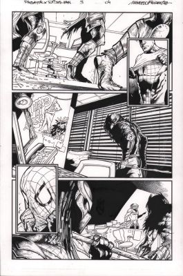 Jay Leisten | Predator Vs Spider-Man #3 P.4 - Predators Search For Spidey - 2025 | Anthony’s Comic Book Art