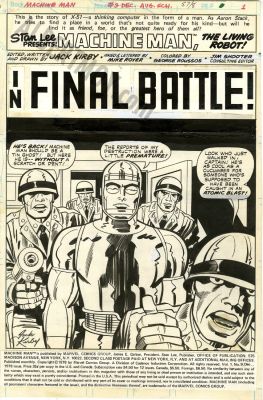 Jack Kirby, Mike Royer | Machine Man Issue 9 Page 1 | Albert Moy