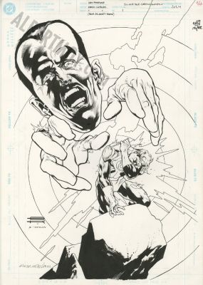 Kevin Nowlan | Silver Age Green Lantern Issue 1 Page Cover | Albert Moy