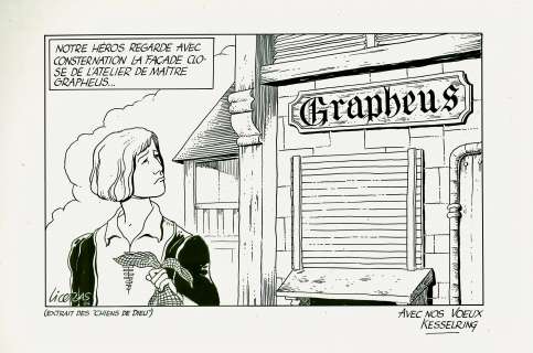 LICERAS Jesus Les chiens de dieu Illustration représentant l’atelier de Maître [...] | Vermot et Associés