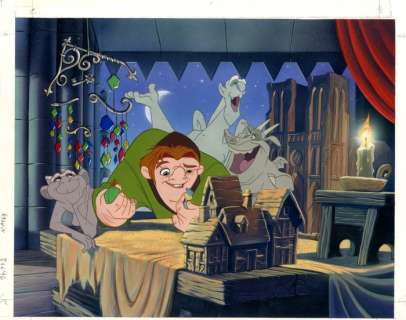 Studios Disney - Dessin original couleur - Le Bossu de Notre Dame - Puzzle Nathan - (années 90) | Catawiki