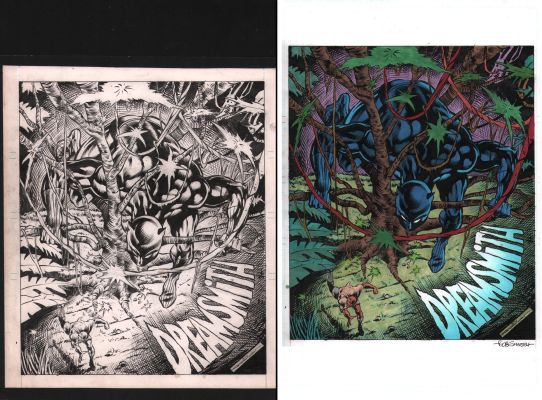 Billy Graham | Dreamsmith #14 Unpublished Cover Art with Colors 2Pc - Signed | Anthony’s Comic Book Art