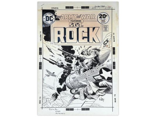 Lot 437 - Joe Kubert Our Army at War #266 Cover Art | Weiss Auctions