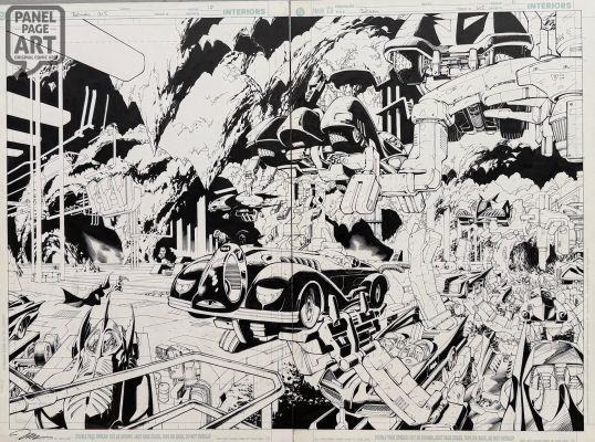 Jim Lee - Batman 615 - Double Page Splash