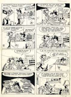 Attanasio | Modeste et Pompon - Encre de chine pour un gag en une... | Coutau Bégarie