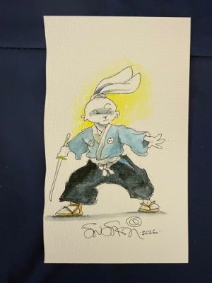 100% CHARITY: STAN SAKAI ORIGINAL WATERCOLORS USAGI YOJIMBO ART WORLDCON 2026!!!