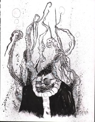 Unknown Artist? | Doc Ock with Tentacles Commission - Signed ’Travis’ | Anthony’s Comic Book Art