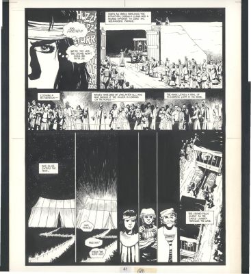 Tim Sale | Tim Sale Thieves World Large Art - Detailed Crowd Scenes Issue Thieves’ World Page 41 | Koch Comic Art