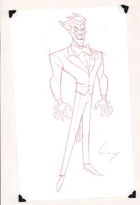 Shane Glines | The Joker Full Figure Pencil Character Art - Signed | Anthony’s Comic Book Art