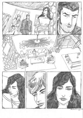 Pontarolo Frédéric | Planche Originale 43 de Impact au crayon sur papier | Galerie Napoléon